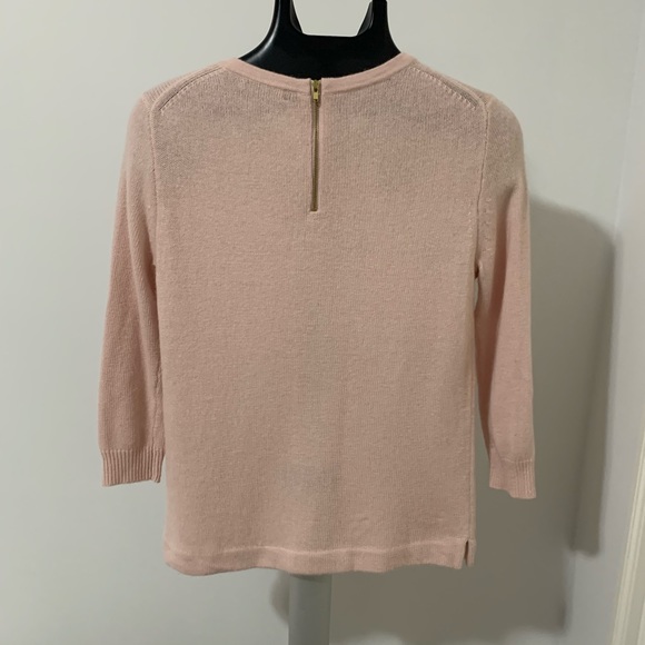 J Crew Baby Pink Rhinestone Sweater - Picture 2 of 5